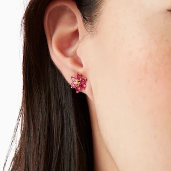 Kate Spade first bloom stud earrings pink multi - Picture 9 of 10
